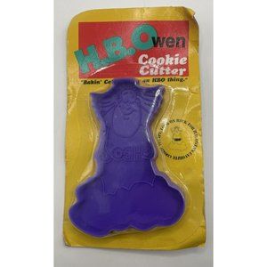 H B OWENS Cookie Cutter 4 x 3 inch with Recipe Advertising VTG HBO CHANNEL TV
